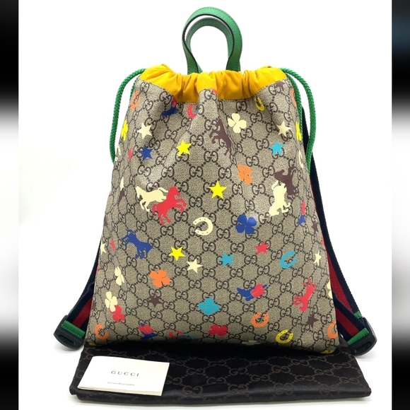 Gucci Other - NWOT Gucci GG Supreme SherryLine Children's PVC Backpack